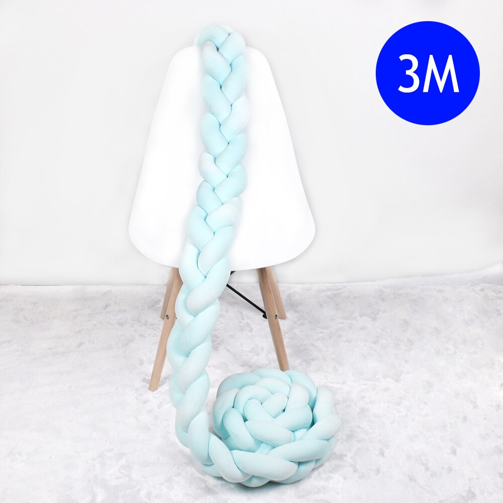 Braided Crib Bumper Baby Cushion